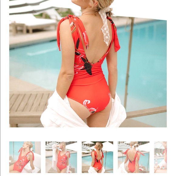 Albion Belle One-Piece Swimsuit - Pink Lily - Picture 7 of 11